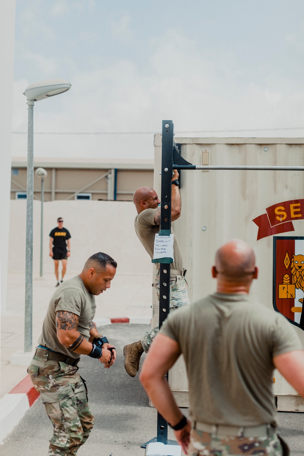 Brigadier General Brian Cashman takes part in Murph on Memorial Day