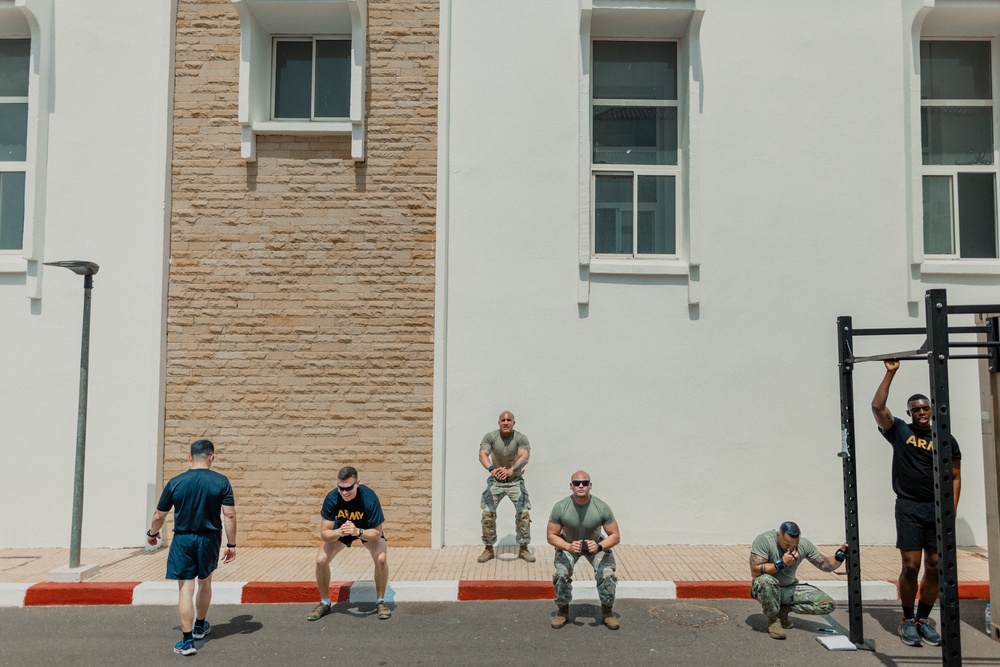 Brigadier General Brian Cashman takes part in Murph on Memorial Day