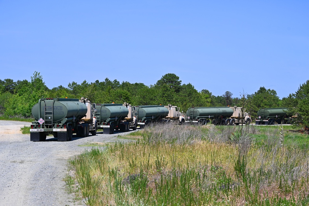 FORT DIX. 319 Quartermaster Battalion Fueling Tankers at HSTL East. JUNE 13, 2023