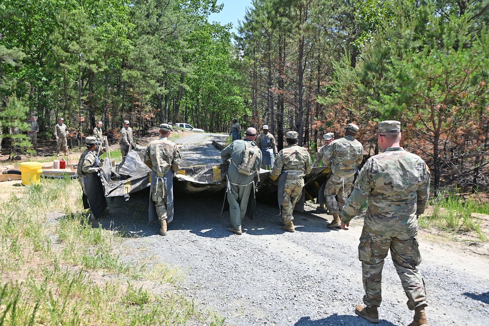 FORT DIX. 319 Quartermaster Battalion Fueling Tankers at HSTL East. JUNE 13, 2023