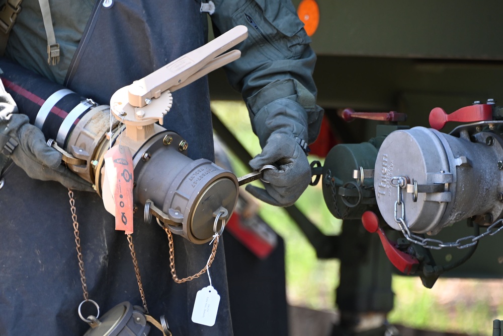 FORT DIX. 319 Quartermaster Battalion Fueling Tankers at HSTL East. JUNE 13, 2023