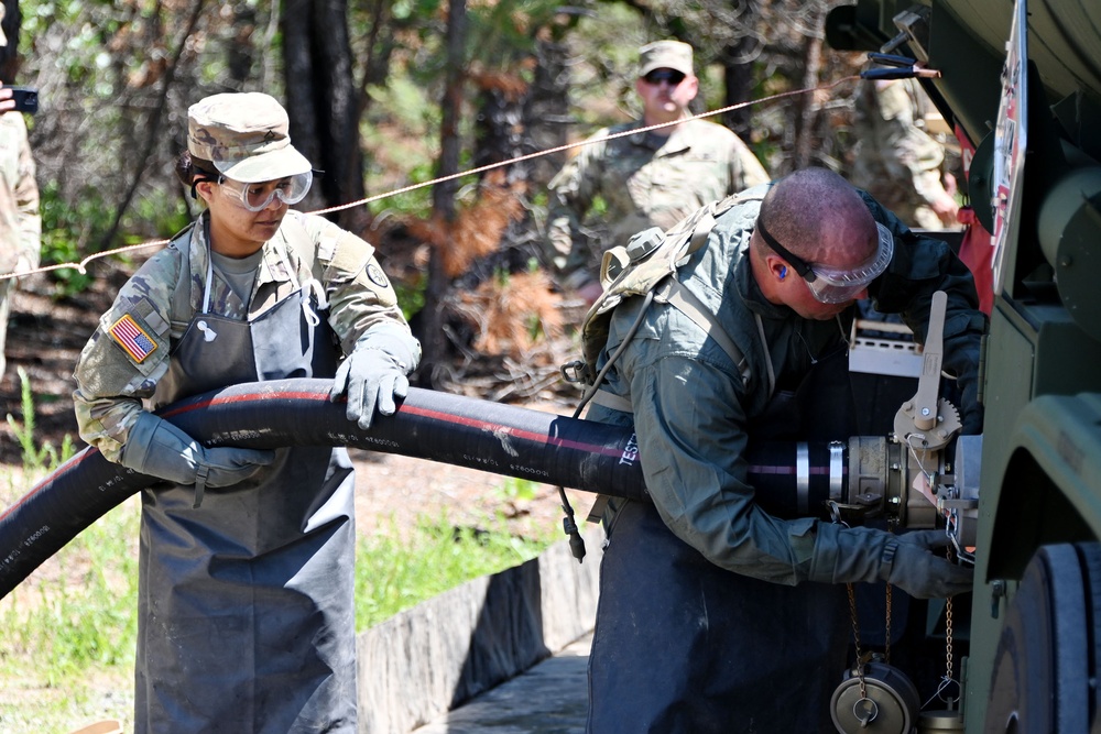 FORT DIX. 319 Quartermaster Battalion Fueling Tankers at HSTL East. JUNE 13, 2023