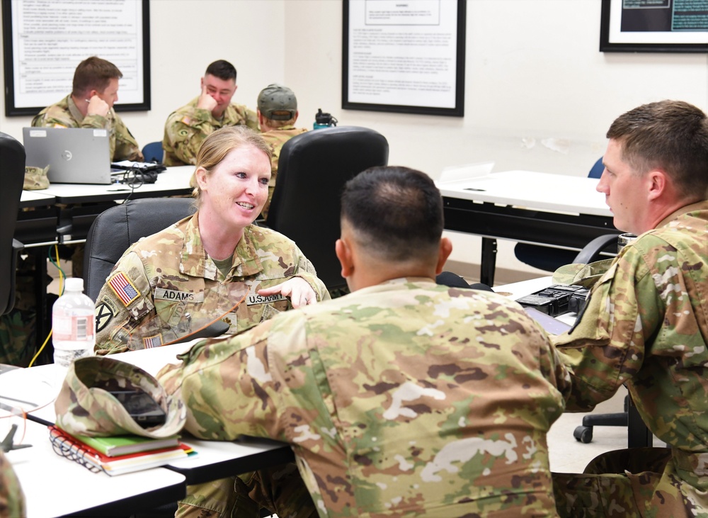 MAJ Adams instructs students