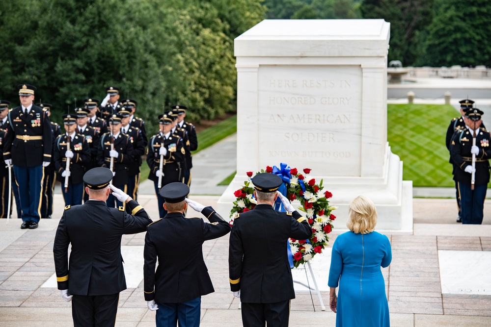 U.S. Army 248th Birthday Wreath-Laying at the Tomb of the Unknown Soldier