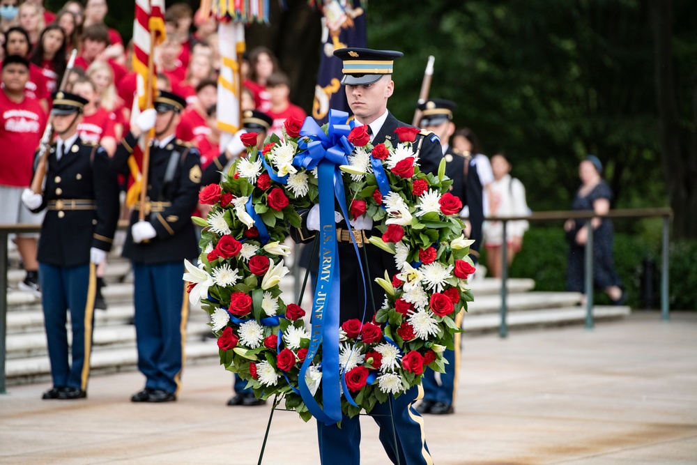 U.S. Army 248th Birthday Wreath-Laying at the Tomb of the Unknown Soldier