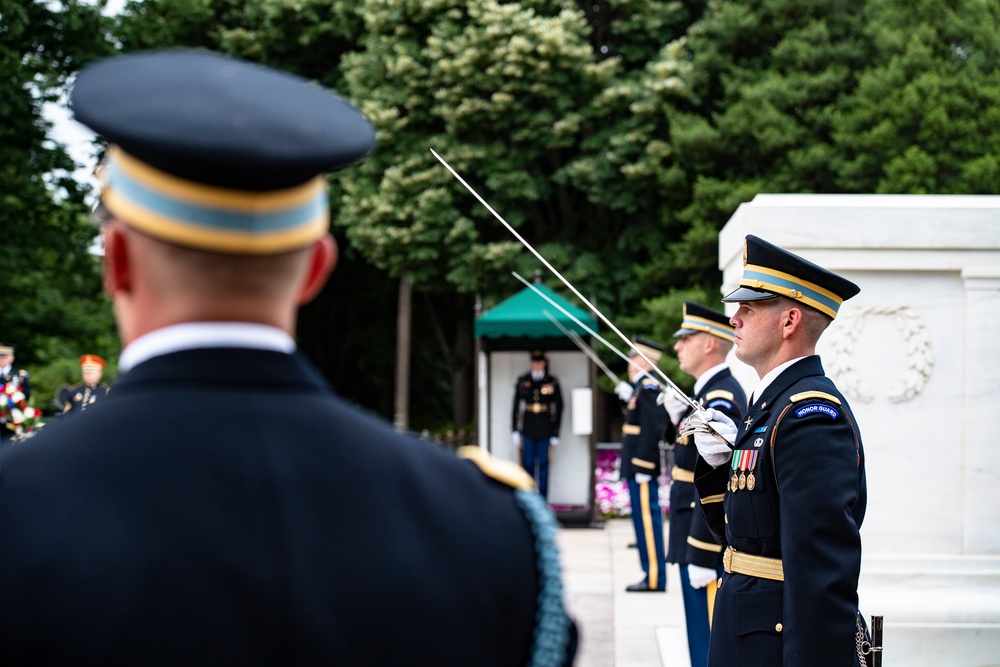 U.S. Army 248th Birthday Wreath-Laying at the Tomb of the Unknown Soldier