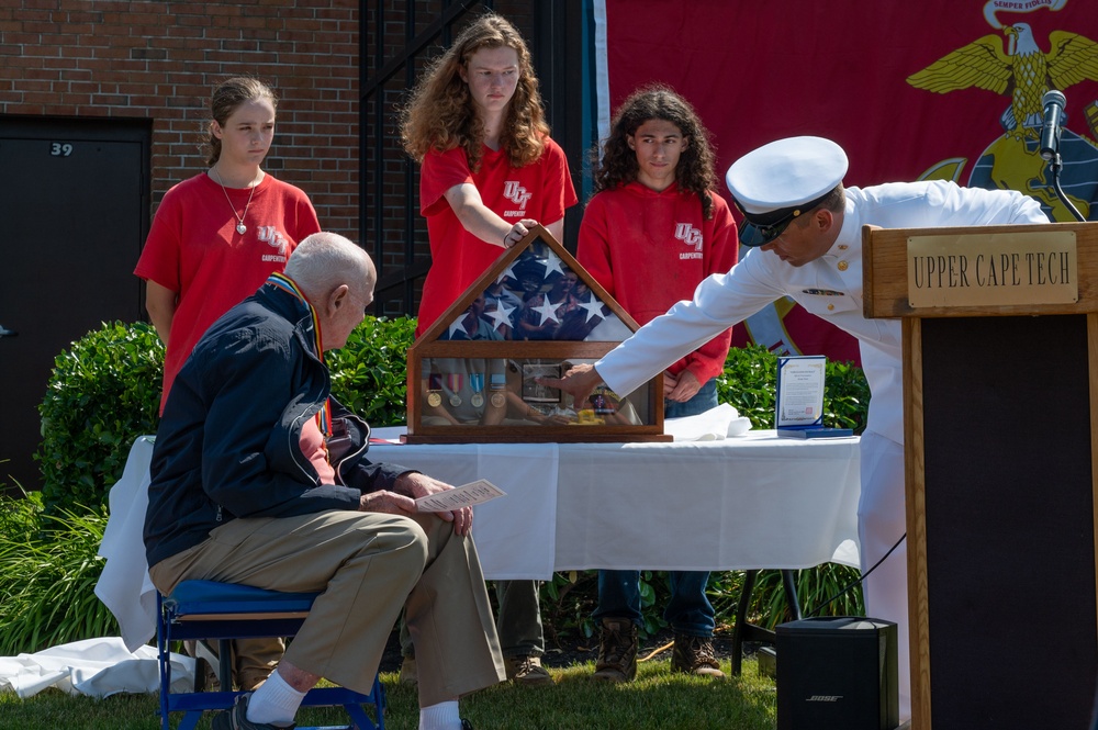 Korean War Marine veteran receives Korean Ambassador for Peace Medal day before his 90th birthday