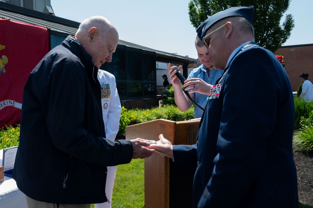 Korean War Marine veteran receives Korean Ambassador for Peace Medal day before his 90th birthday