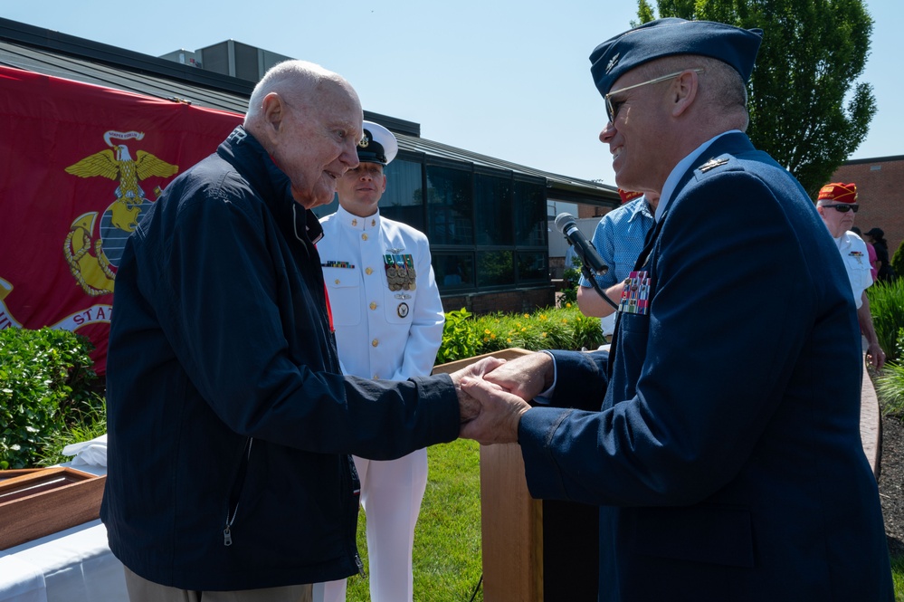 Korean War Marine veteran receives Korean Ambassador for Peace Medal day before his 90th birthday