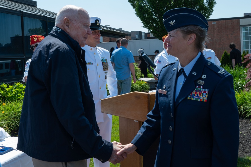 Korean War Marine veteran receives Korean Ambassador for Peace Medal day before his 90th birthday