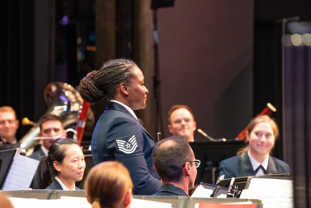 TSgt Howard Takes a Bow during Concert Band Performance
