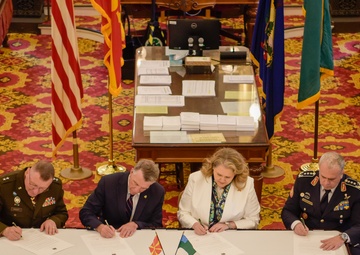 Delegation from North Macedonia arrives, visits Ethan Allen Firing Range