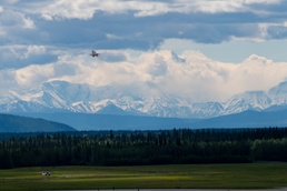 Aircraft take off from Eielson AFB in support of RF-A 2023