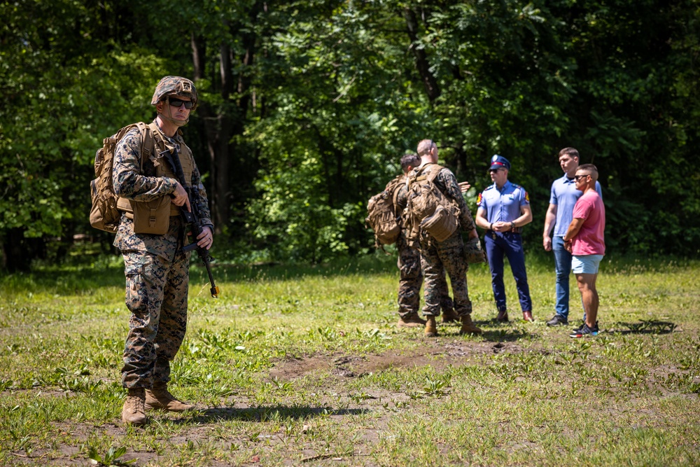 U.S. Marines with Marine Corps Advisor Company and 4th Air Naval Gunfire Liaison Team conduct Naval Engagement Exercise 23