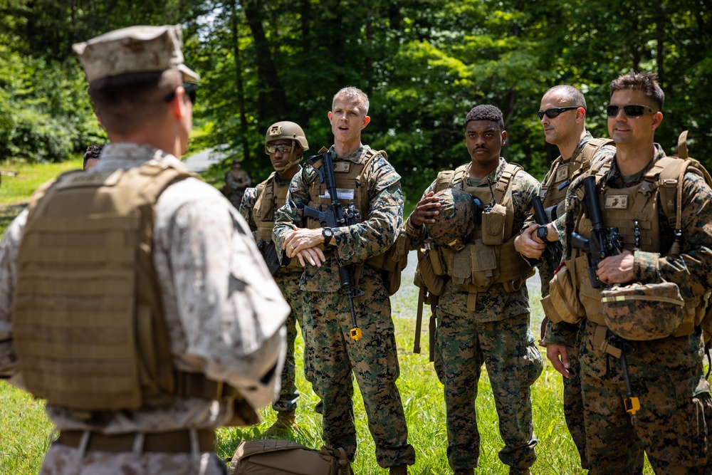 U.S. Marines with Marine Corps Advisor Company and 4th Air Naval Gunfire Liaison Team conduct Naval Engagement Exercise 23