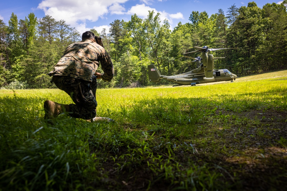 U.S. Marines with Marine Corps Advisor Company and 4th Air Naval Gunfire Liaison Team conduct Naval Engagement Exercise 23