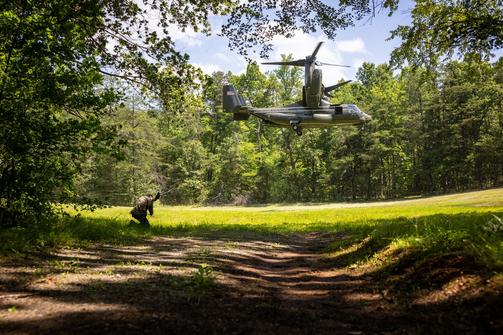 U.S. Marines with Marine Corps Advisor Company and 4th Air Naval Gunfire Liaison Team conduct Naval Engagement Exercise 23