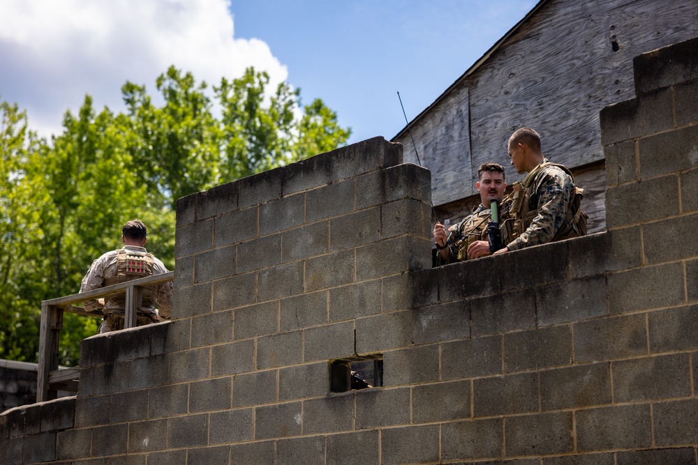 U.S. Marines with Marine Corps Advisor Company and 4th Air Naval Gunfire Liaison Team conduct Naval Engagement Exercise 23