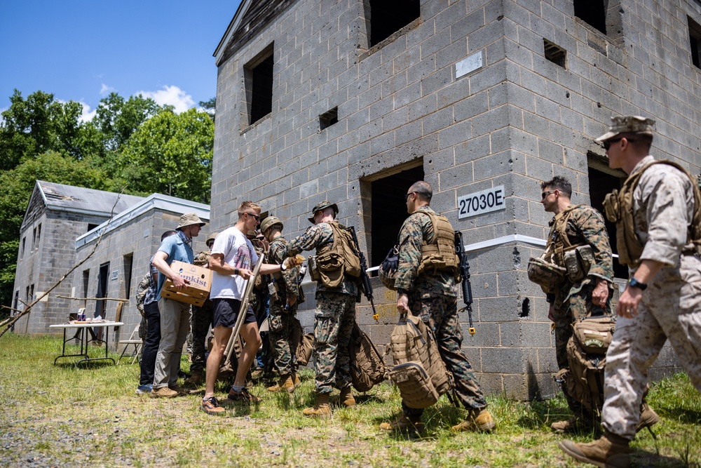 U.S. Marines with Marine Corps Advisor Company and 4th Air Naval Gunfire Liaison Team conduct Naval Engagement Exercise 23