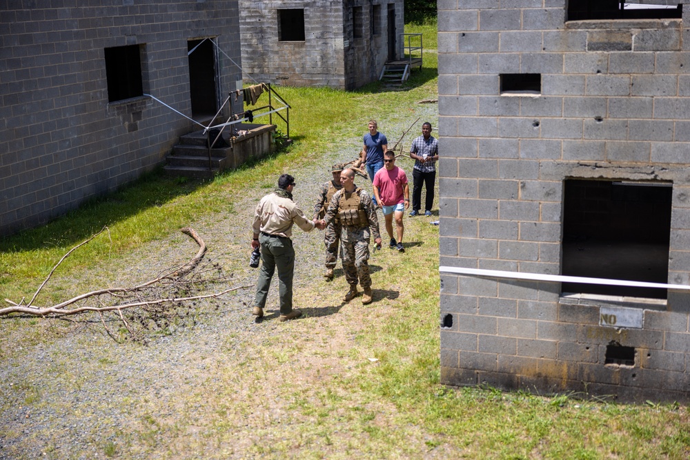 U.S. Marines with Marine Corps Advisor Company and 4th Air Naval Gunfire Liaison Team conduct Naval Engagement Exercise 23