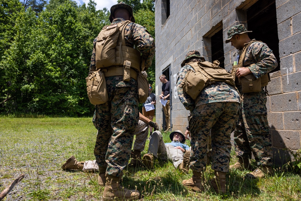 U.S. Marines with Marine Corps Advisor Company and 4th Air Naval Gunfire Liaison Team conduct Naval Engagement Exercise 23