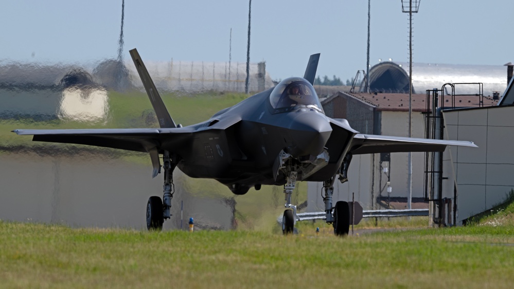 158 FW F-35A aircraft in Germany for Air Defender 23