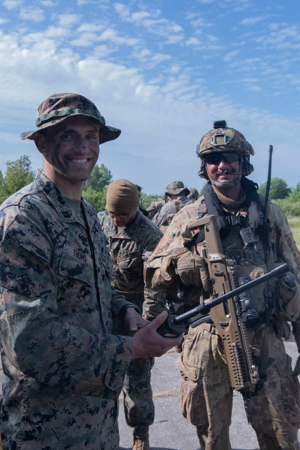 Italian, U.K., and U.S. Marines conduct TRAP during BALTOPS 23