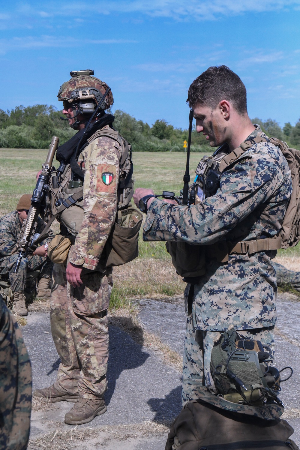 Italian, U.K., and U.S. Marines conduct TRAP during BALTOPS 23