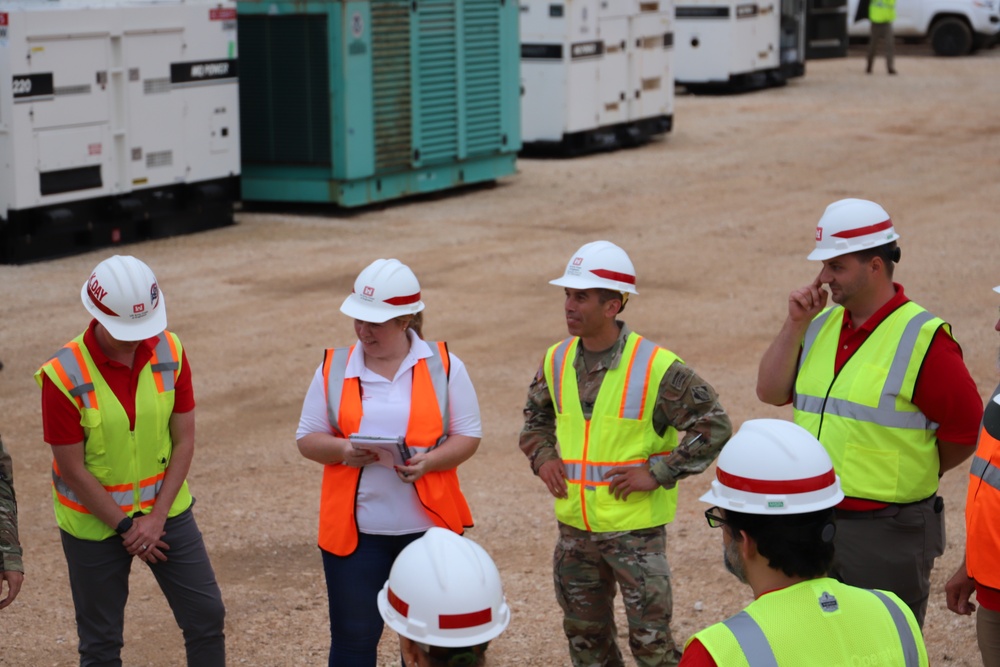 Pittsburgh District Commander Presents Coins to Temporary Power PRT members