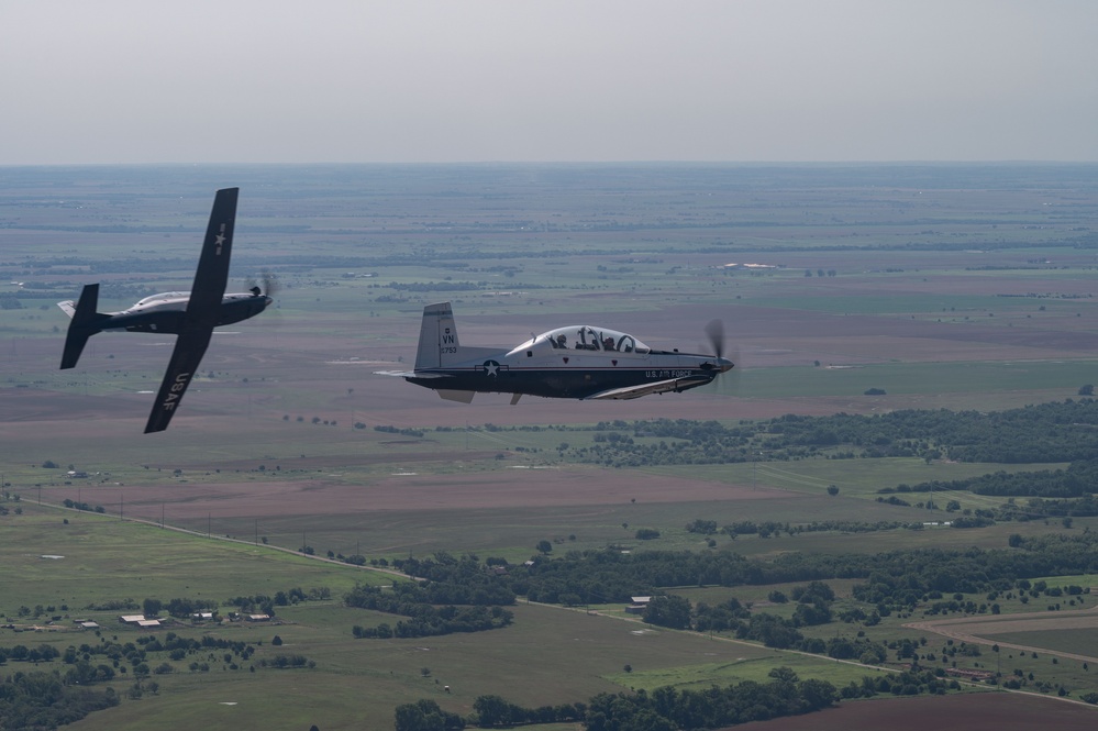 Vance Pilots Practice Formation Flying