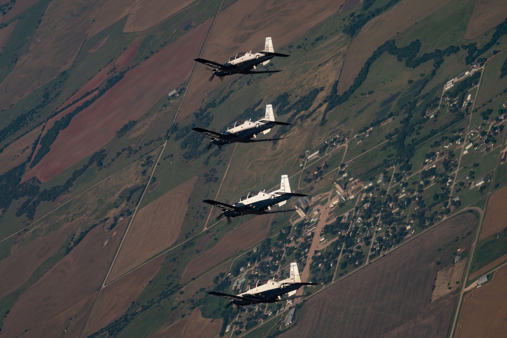 Vance Pilots Practice Formation Flying