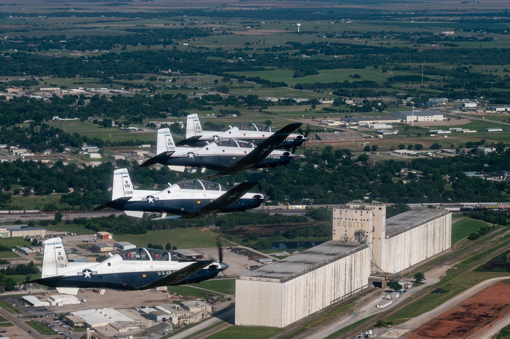 Vance Pilots Practice Formation Flying