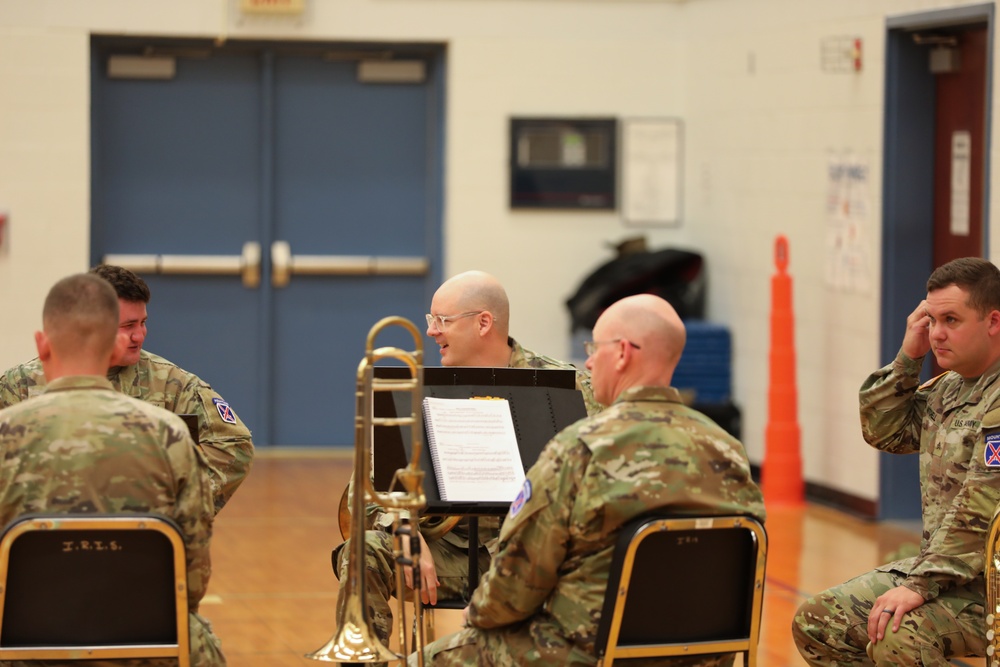 10th Mountain Division Band Performs for Local Students on Flag Day