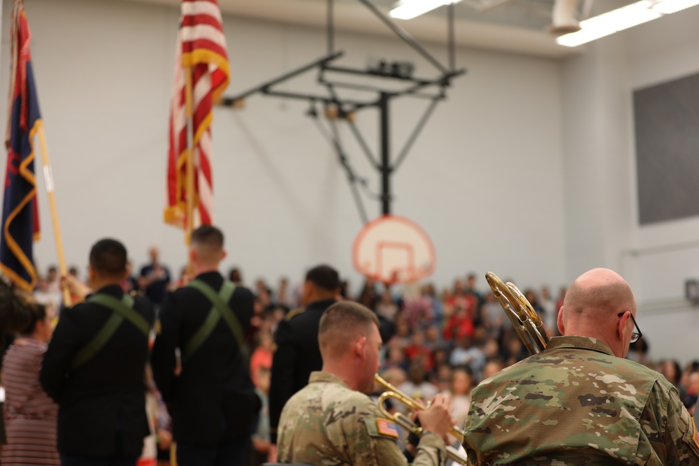 10th Mountain Division Band Performs for Local Students on Flag Day