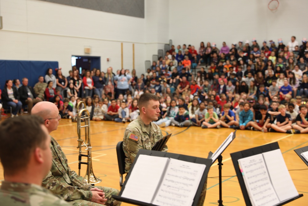 10th Mountain Division Band Performs for Local Students on Flag Day