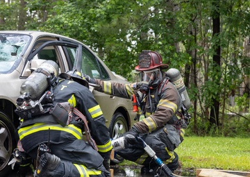 Cherry Point Fire and Emergency Services Conduct EV Extraction Training
