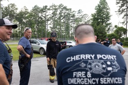 Cherry Point Fire and Emergency Services Conduct EV Extraction Training
