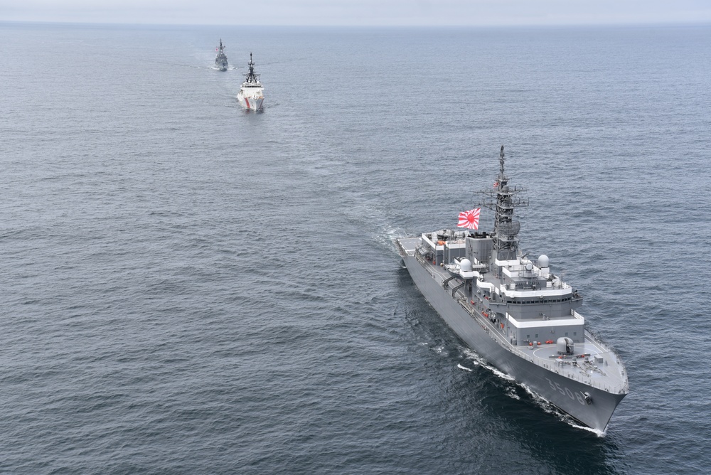 Coast Guard greets Japanese Self Defense Force in Bearing Sea and Unalaska