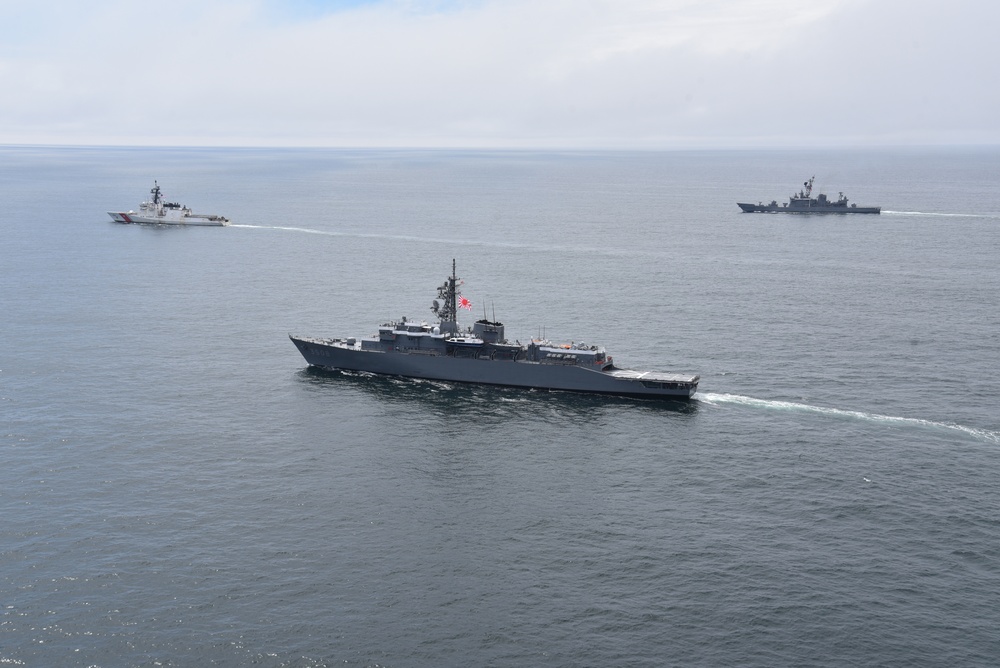 Coast Guard greets Japanese Self Defense Force in Bearing Sea and Unalaska