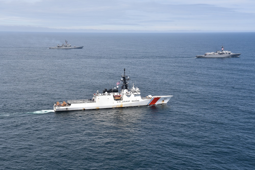 Coast Guard greets Japanese Self Defense Force in Bearing Sea and Unalaska