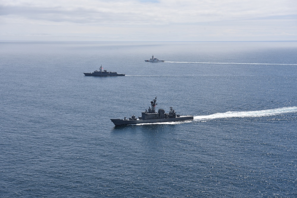 Coast Guard greets Japanese Self Defense Force in Bearing Sea and Unalaska