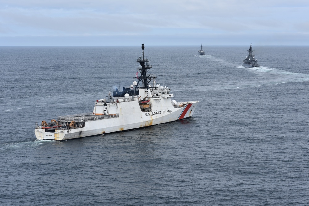 Coast Guard greets Japanese Self Defense Force in Bearing Sea and Unalaska