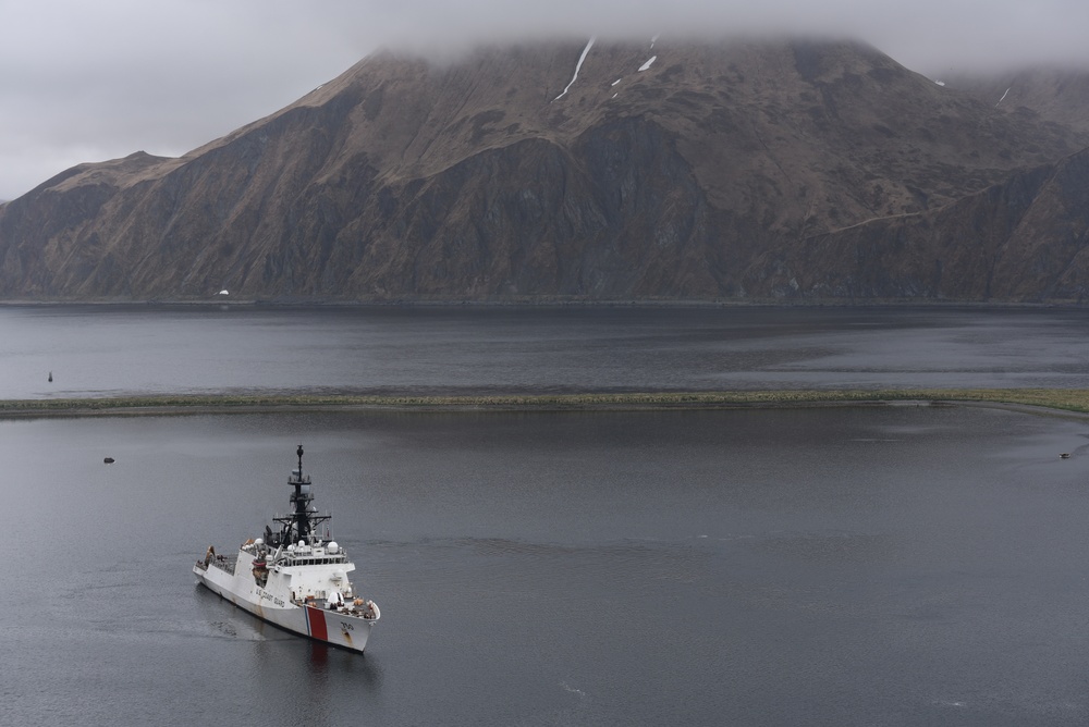 Coast Guard greets Japanese Self Defense Force in Bearing Sea and Unalaska