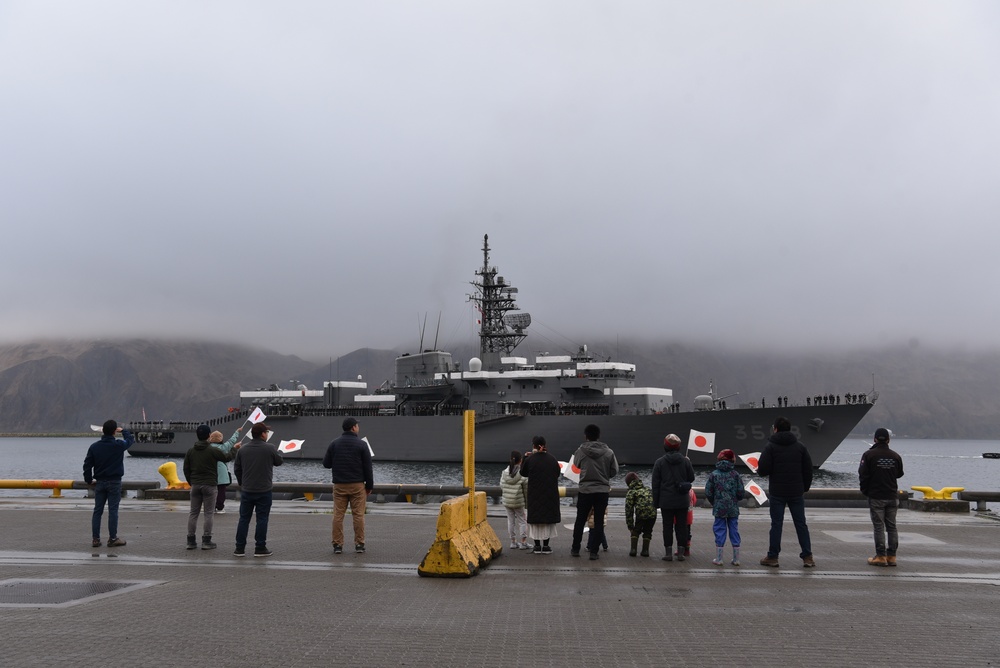 Coast Guard greets Japanese Self Defense Force in Bearing Sea and Unalaska