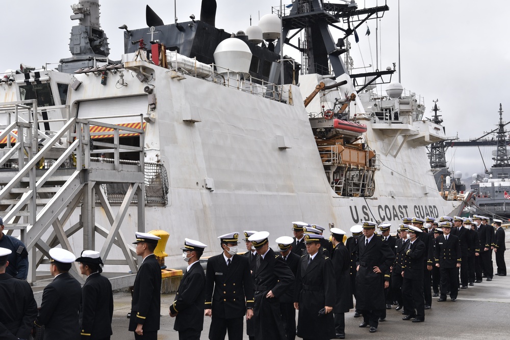 Coast Guard greets Japanese Self Defense Force in Bearing Sea and Unalaska