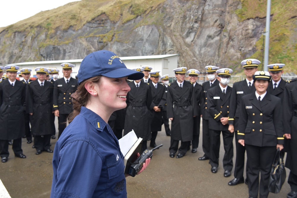 Coast Guard greets Japanese Self Defense Force in Bearing Sea and Unalaska