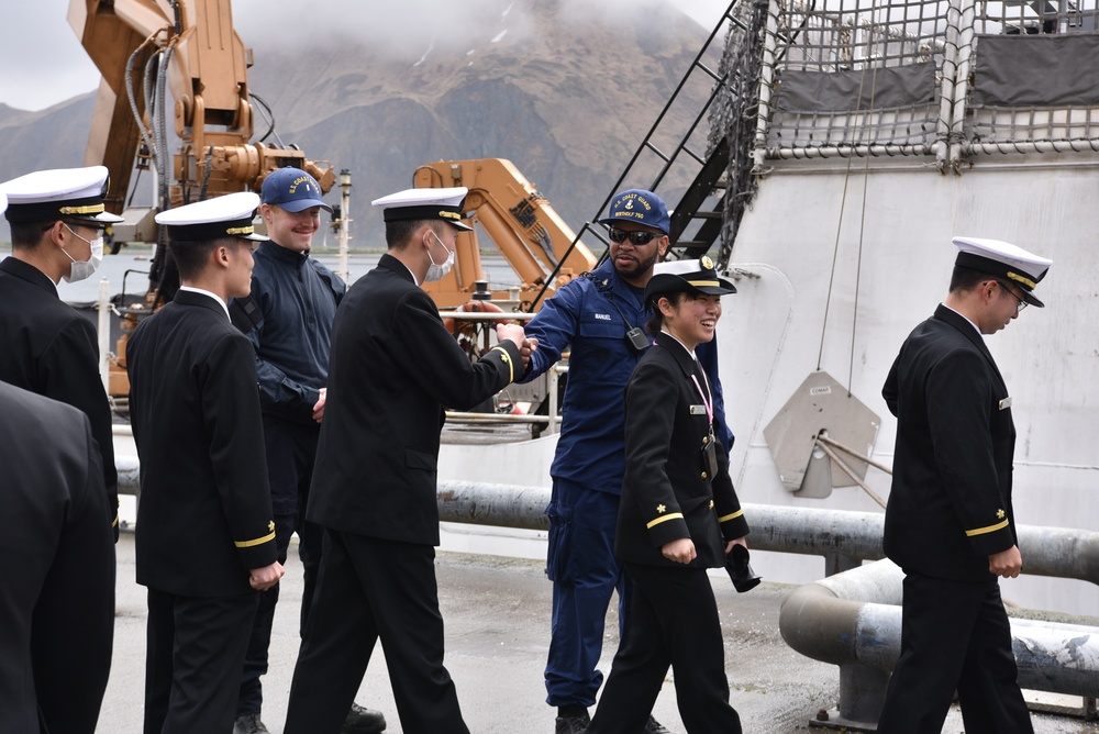 Coast Guard greets Japanese Self Defense Force in Bearing Sea and Unalaska