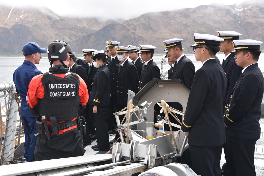 Coast Guard greets Japanese Self Defense Force in Bearing Sea and Unalaska