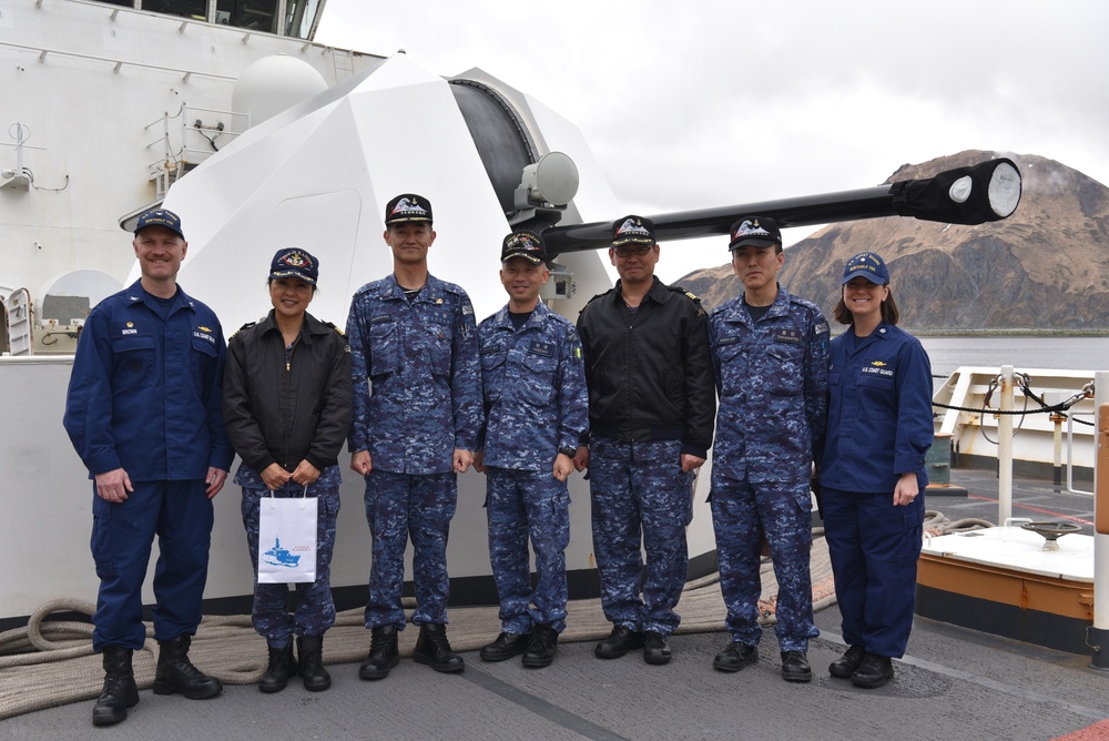 Coast Guard greets Japanese Self Defense Force in Bearing Sea and Unalaska