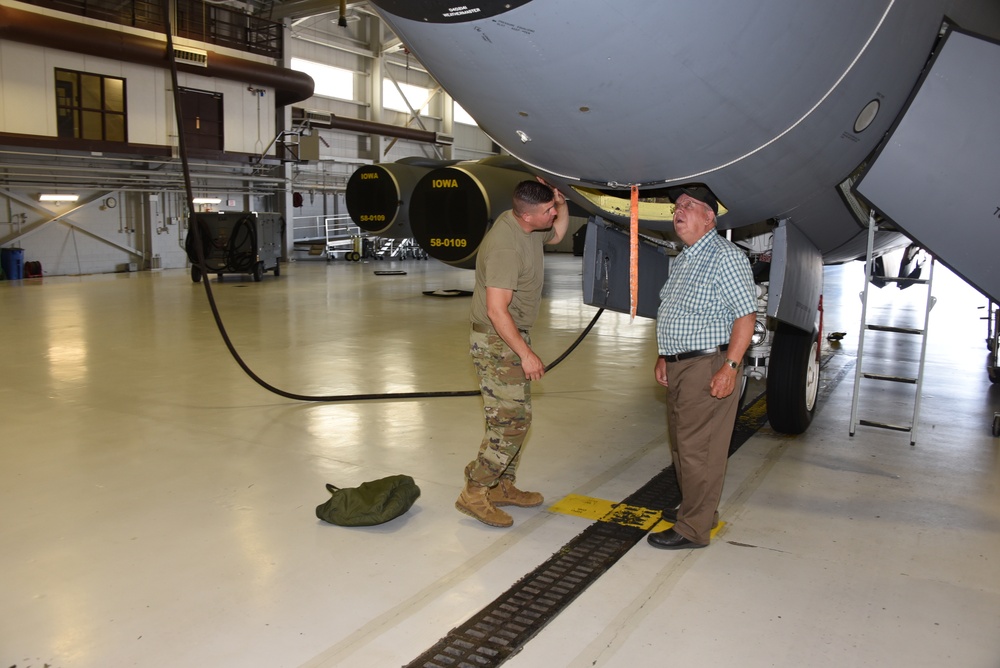 At the KC-135 nose